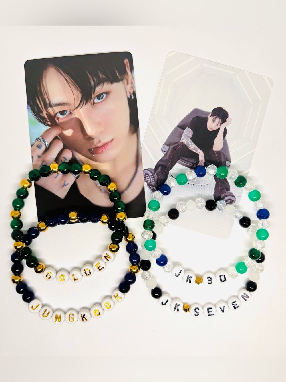 (6pcs) BTS JUNGKOOK GOLDEN BRACELET PHOTOCARD BUNDLE